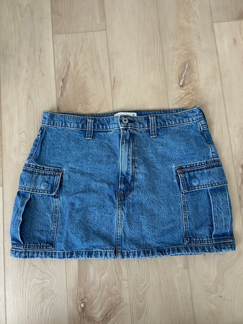 Abercrombie & Fitch Blue Denim Mini Skirt